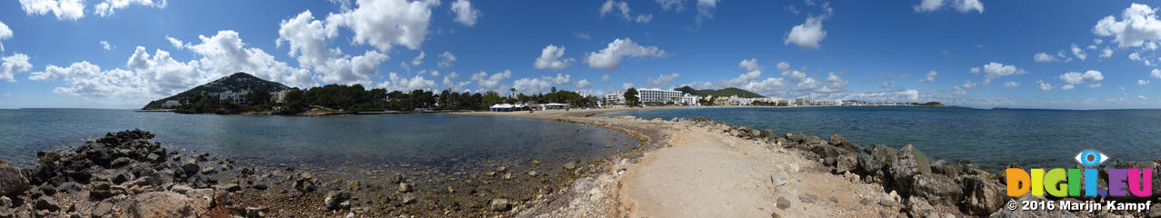 FZ026776-90 Santa Eulària des Riu seen from beach